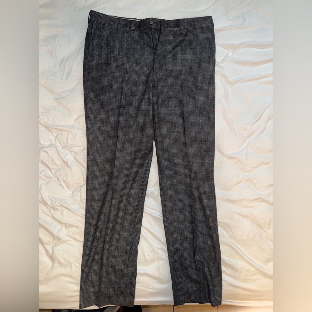 Men's Gray Tweed Ermenegildo Zegna Dress Pants Trousers